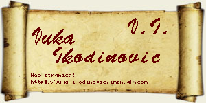 Vuka Ikodinović vizit kartica